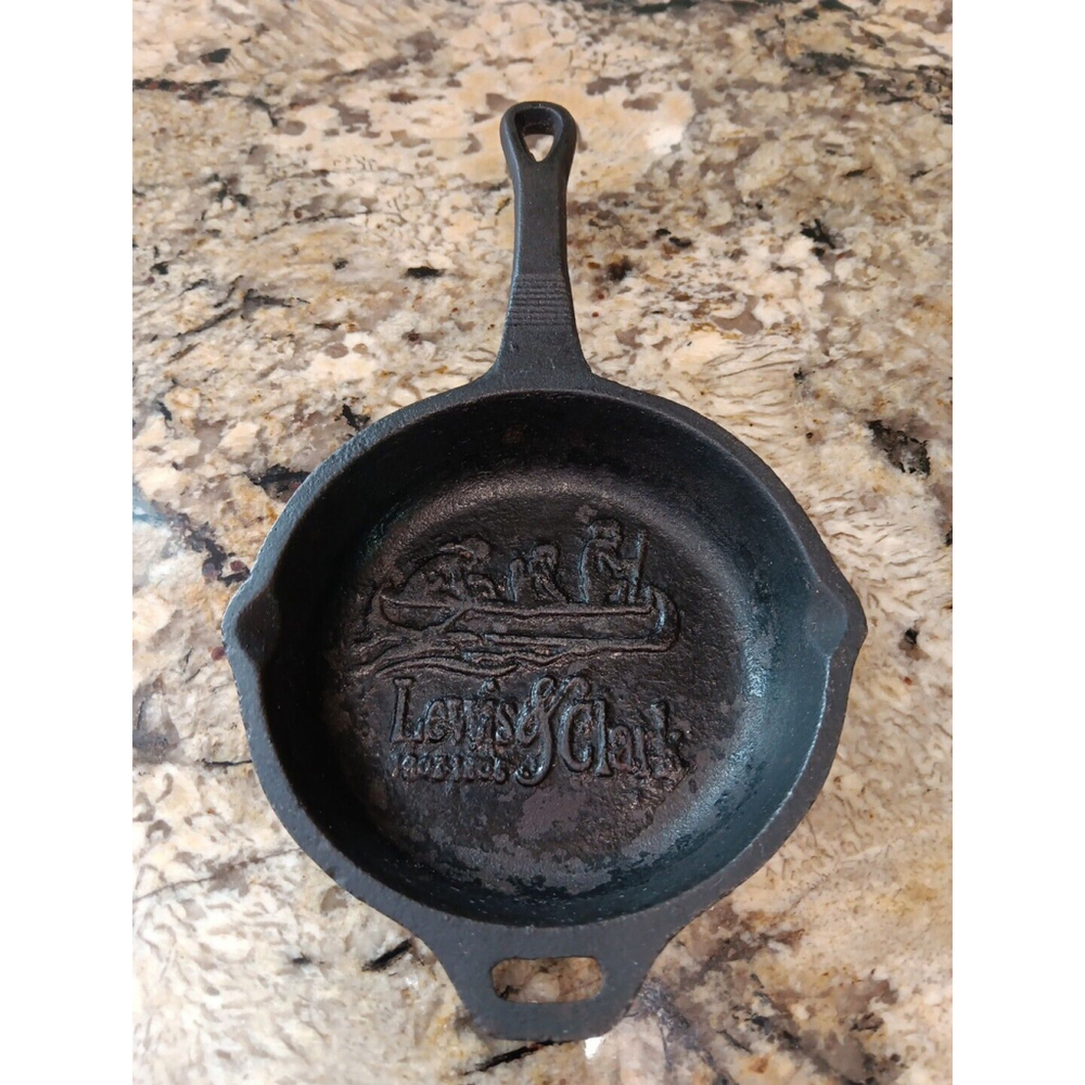 Vintage Lewis & Clark 1803-1806 CAMP CHEF Cast Iron 4" Pan Skillet Collectible